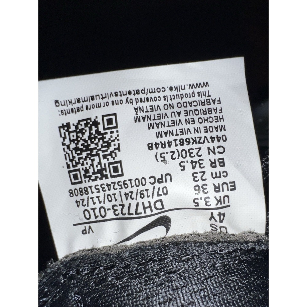 Nike StreetGato Tennis Shoes Black Sneakers Y4 NEW IN BOX - Picture 5 of 10